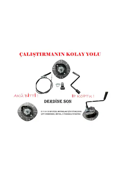 7 HP ÇALIŞTIRMA KURMA KOLU STARTER